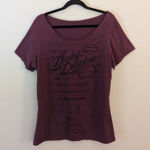 Harley Davidson Sequined Embellished T-shirt